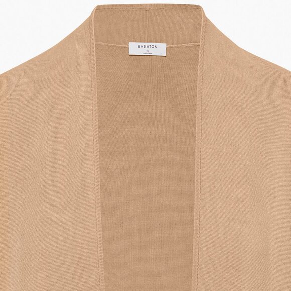 New Aritzia Babaton long cardigan - Orpheum Robe in Camel - Picture 6 of 6
